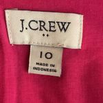 J.Crew  Scalloped Basketweave Square Neck Sheath Dress Pink Sz 10 Formal‎ Career Photo 7