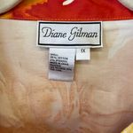 Diane Gilman Rare Floral Sequin Embellished Vibrant Jacket 1X Photo 4
