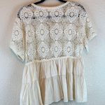 Altar'd State womens crochet blouse sz M boho cottage core hippie girly preppy Photo 2