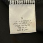 Mi Ami Black Silk Satin Floral Jacquard Slit Zipper Mini Straight Pencil Skirt M Size M Photo 4