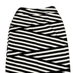 Anthropologie  Skirt Size XS Black White Striped Stretch Blend Womens Lined 23X33 Photo 1