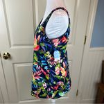 Lands' End Lands’ End Mini Swim Dress Tropical Palm Print NWT - Size Medium 10-12 Photo 4