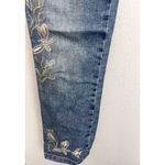 VTG RoccoBarocco Jeans Women’s Size 27 Floral Fish Embroidered Straight Leg Blue Photo 3