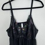 Lane Bryant Cacique Plus Size Rainbow Iridescent Sheer Black Babydoll Chemise 22 Photo 2
