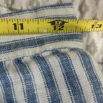 Faherty  Blue and White‎ Striped Linen Skirt Size XS EUC Like New Photo 5