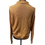 Ophelia Roe‎ Women Size Large Burnt Orange Long Sleeve Pullover Polo Sweater Photo 2