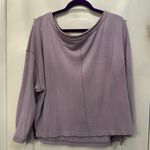 Free People Be Good Teddy Lavender Sweater Photo 3