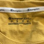 Champion  Women’s Crop Top Athletic Shirt Size Large Canary Yellow Photo 3