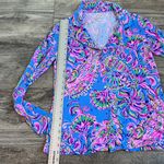 Lilly Pulitzer  Sleepwear Pajama Top Womens Medium Pink Floral Button Down #172 Photo 2