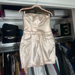 Oh Polly  x Bratz rose gold soft pink metallic tube top denim mini dress 4 Photo 11