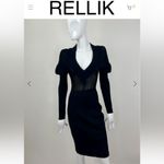 Vintage 1990’s Azzedine Alaïa Designer Black Wool Honeycomb Knit Mini Dress XS Photo 15