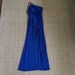 Next Level Next Up One-Shoulder Glitter Knit Gown Royal blue glitter size 7/8 Photo 8