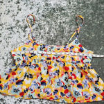 BCBGeneration  Floral Cropped Babydoll Cami Photo 1