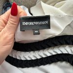 Emporio Armani Silk & Cotton White & Black T-shirt Size 40/S Photo 9