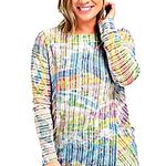 cj banks Womens X Multicolored Striped Long Sleeve Tunic Top Photo 8
