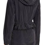 Betsey Johnson  Black Peplum Anorak Jacket Size M Photo 3