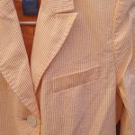Façonnable Faconnable women’s striped cotton 2 front buttons blazer Size 6 Photo 13