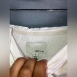 Greylin  by Anthropologie Elegant White Strapless wide leg jumpsuit size small #7 Photo 9