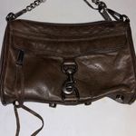 Rebecca Minkoff  MOSS GREEN LEATHER CROSSBODY BAG POCKET OUTSIDE WITH ZIP CLOSURE Photo 0