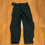 Women's Dark Green Cargo Pants with Chain Black Photo 1