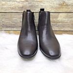 Munro Alix Bootie Ankle Heel Brown Leather Snake Print Womens Size 6W Wi… Photo 7