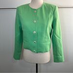 Love Bonito Size 4 Mojito Green Tullie Cropped Suit Jacket Preppy Heritage Chic Photo 3