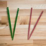 Hair Chopsticks Set of 2 pink green Photo 6