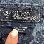 Guess Vintage 1981 Black & Blue Floral Denim Bodycon Cut Out Back Dress Size 4 Photo 5