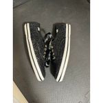 Kate Spade NEW  Keds Glitter Black Ribbon Lace Up Sneakers Womens Size 6 Sparkle Photo 4