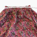 Nordstrom vintage burgundy paisley wool skirt 26” waist pockets *flawed Photo 7