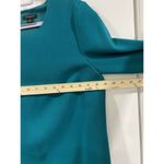 Ann Taylor Teal Drop Waist Dress 8 | 3/4 Sleeve Work Office Career Zip Skirt Green Photo 6