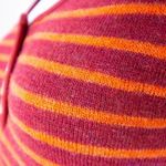 Free People red and yellow stripes wool cotton blend sweater dress, XS Photo 9