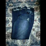 Kensie  Jeans Distressed Mid-Rise Knockout  Skinny Ankle Jeans Blue Women 12/32 Photo 1