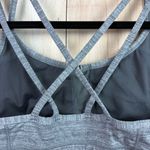 Manduka  Heathered Gray Strappy Sports Bra Photo 4
