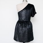 7 For All Mankind . New! One Shoulder Velour Dress. Photo 5