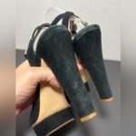 BIMBA Y LOLA Black Suede Chunky Heel Peep Photo 8