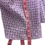 Bindu Dominique Lavender Eyelet Tiered Ruffle Midi Dress Boho M Purple Size M Photo 6