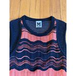 Missoni Dress Womens Small Black OrangeChevron Knit Sleeveless Lined Shift Dress Photo 1