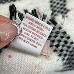 Candie's Candie’s Women’s Confetti Windowpane Plaid Acrylic Knit Triangle Wrap Scarf OS Photo 5