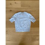 Banana Republic  - Lightweight Brushed Cashmere Short Sleeve Cardigan in Blue Photo 2