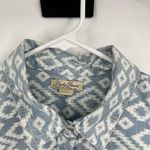 Lucky Brand Blue Shirt Dress S Chambray Denim Festival Boho Cotton Southwestern Photo 2