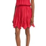 Halston Heritage  Pleated Flounce Blouson Mini Cocktail Dress Photo 0