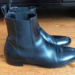 Just Cavalli 100% Calfskin Leather Black Flat Ankle Boots Women’s Sz 8 US 39 EUR Photo 9