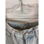 American Eagle  Distressed Crochet Detail Light Wash Mom Short Size 4 Photo 3