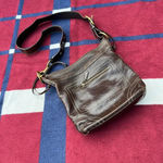 Coach Vintage  Chelsea Laced brown Duffle Pebble Leather shoulder bag crossbody Photo 3