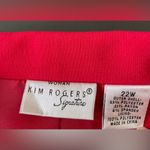 kim rogers NWT  Red Blazer Classic Lapel Professional Sz 22W Photo 2