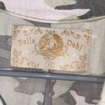 Bella Dahl  Camo Sleeveless Button-Front Top Collared Green White XS Tencel Photo 4