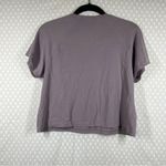 SKIMS  Muted Purple Short Sleeve Cropped‎ Top Photo 4
