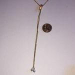 Chic Gold Tone Adjustable Zipper Necklace with Faux Pearl Charms Photo 4