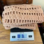 Handmade Homemade Open Knit Tie Front Sweater Vest Tan Approximately Small to Medium Boho Photo 4